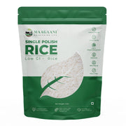 Maagaani Single Polish Rice packaging on a white background