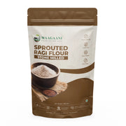 Package of Maagaani Sprouted Ragi Flour on a white background