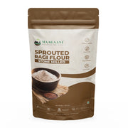 Bag of Maagaani Sprouted Ragi Flour on a white background
